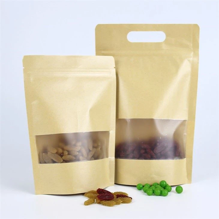 Zipper Brown Kraft Paper Resealable Ziplock Stand Up Ziplock Bag Zipper Brown Kraft Paper Resealable Ziplock Stand Up Ziplock Bag